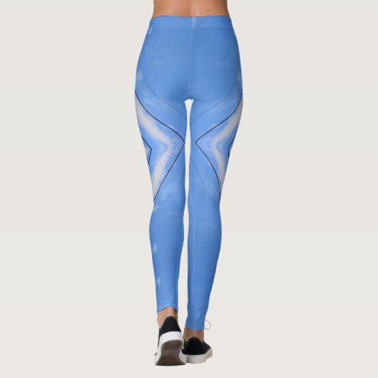 Diamanten in Sky Tie Dye Leggings (Achterkant)
