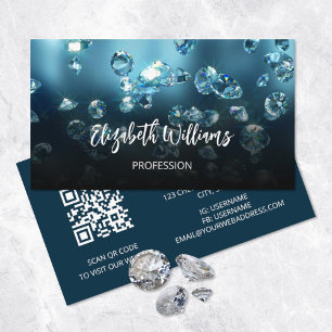 Diamanten juwelier winkel visitekaartje