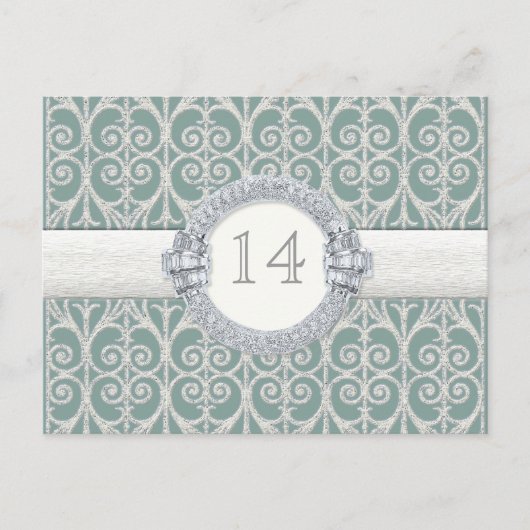 Diamanten & Kant, Tafel Zitting Nummer Kaart Weddi (Voorkant)