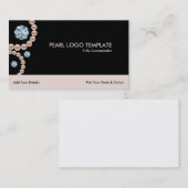 Diamanten Logo Strass & Parels Visitekaartje (Voorkant / Achterkant)