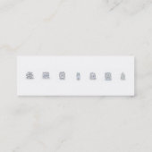 diamanten mini visitekaartje (Achterkant)