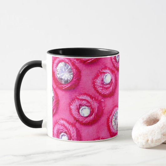 Diamanten mok (Met donut)