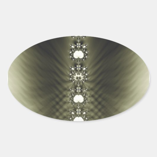 Diamanten Ovale Sticker (Voorkant)