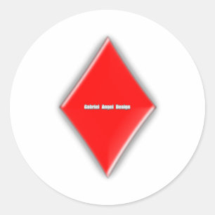 Diamanten pak ronde sticker