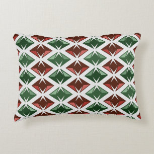 DIAMANTEN Pareltjes Rood Groen 2 in 1 Accent Kussen