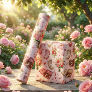 Diamanten Ringen, Rozen & Luxe Cadeau dozen Patroo Cadeaupapier