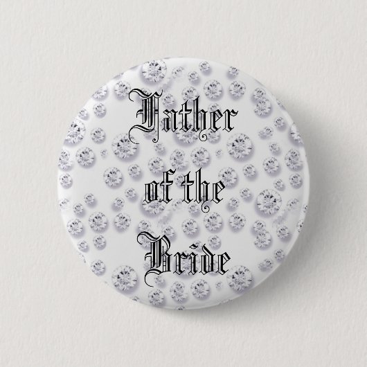 diamanten ronde button 5,7 cm (Voorkant)