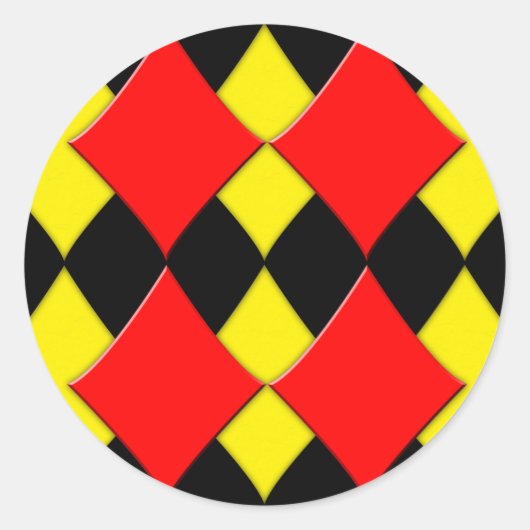 diamanten ronde sticker (Voorkant)