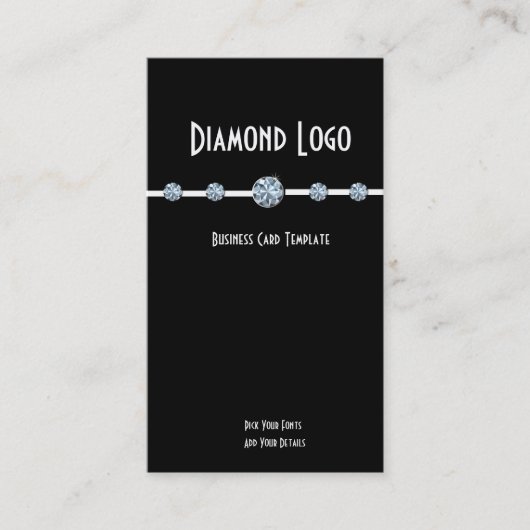 Diamanten sieraden - Diamond Logo Visitekaartje (Voorkant)