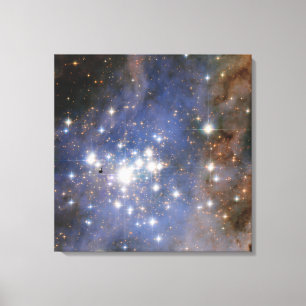 Diamanten sterren in Carina Nebula Hubble Space Canvas Afdruk