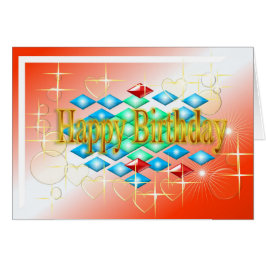 diamanten sterren zeepbellen op gouden en rode ver