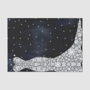 Diamanten Trouwjurk Modern Blauwe Bruids Shower Tissuepapier