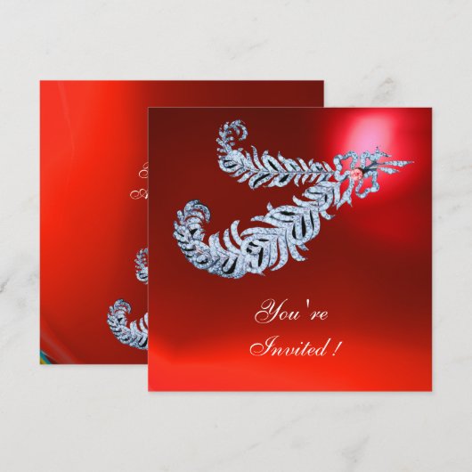 DIAMANTEN VEREN  Rode Robijn Kaart (Voorkant / Achterkant)