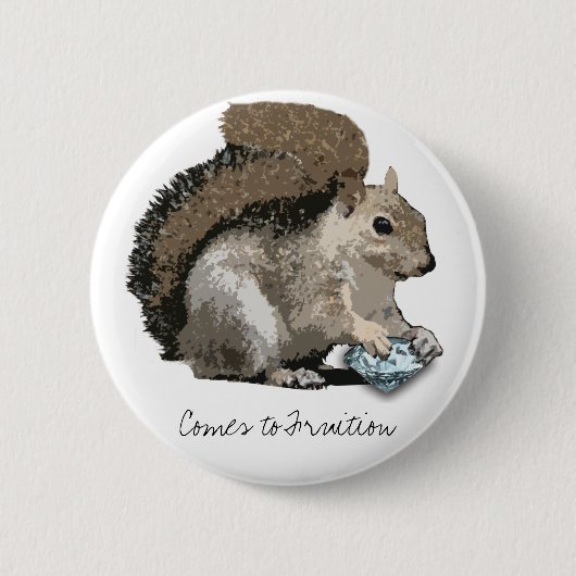 diamanten voor de winter ronde button 5,7 cm (Voorkant)