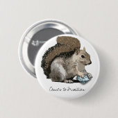 diamanten voor de winter ronde button 5,7 cm (Voorkant /achterkant)