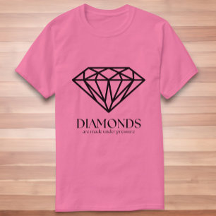 diamanten worden gemaakt onder druk-inspringingspr t-shirt
