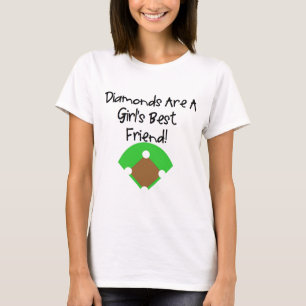 Diamanten zijn de beste vriendin van een meisje! t-shirt