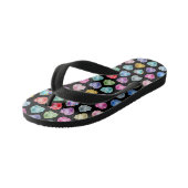 Diamanthart Waterverfpatroon Cute Pastel Meisjesac Kinder Teenslippers (Schuin)