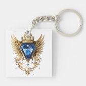 Diamantkraaivleugels Sleutelhanger (Achterkant)