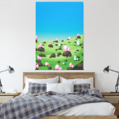 Diamantmijn Canvas Afdruk (Insitu (Slaapkamer))