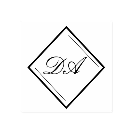 Diamantmonogram stempel (Afrduk)