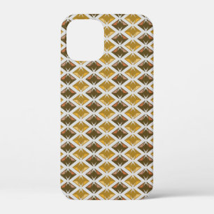 Diamantpatroon Geometrische Gouden Pareltjes iPhone 12 Mini Hoesje