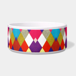 Diamantpatroon in vintage-stijl voerbakje