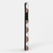 Diamantpatroon in wit en Mocha Mousse Case-Mate iPhone Case (Achterkant/rechts)