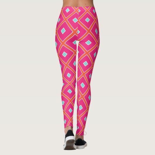 Diamantpatroon Leggings (Achterkant)
