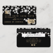 Diamants à séchage sur carte de crédit (Devant / Derrière)