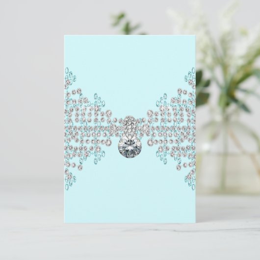 Diamants argentés Bleu sarcelle RSVP (Debout devant)