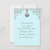 Diamants argentés Bleu sarcelle RSVP (Dos)