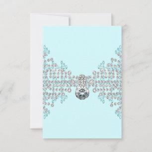 Diamants argentés Bleu sarcelle RSVP