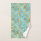 Diamants Art Déco Motif, Turquoise & Or (Serviette à main)