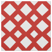 Diamants blancs géométriques sur le tissu rouge (Échantillon)
