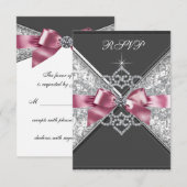 Diamants Blancs Rose Noir RSVP (Devant / Derrière)