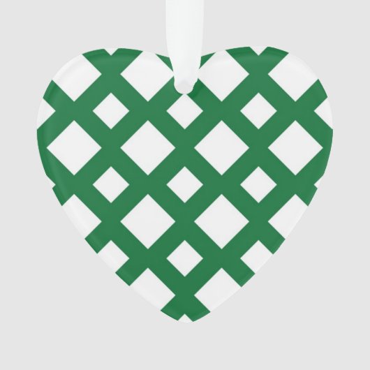 Diamants blancs sur vert (devant)