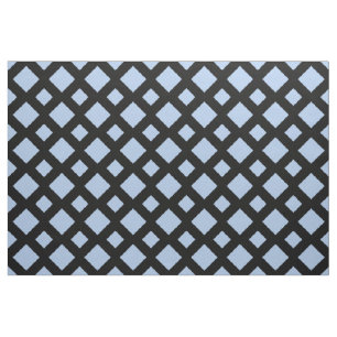 Diamants bleu-clair sur le tissu géométrique noir