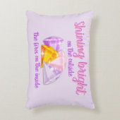 Diamants brillants - Coussin à Accent (Devant(Vertical))