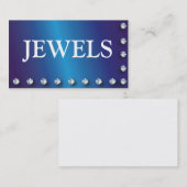 Diamants Cartes de visite de bijoux (Devant / Derrière)