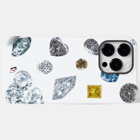 Diamants Case-Mate iPhone Case (Achterkant (horizontaal))