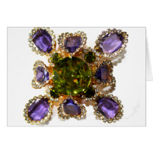 Diamants d'améthyste violet Emeralds bijoux