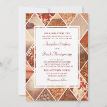 Diamants d'automne| Invitation Mariage de automne