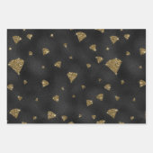 DIAMANTS DE BOUTEILLES FEUILLES TROPICALES NOIRES  (Devant 3)