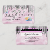 Diamants de carte de crédit Unicorn Pink Holograph (Devant / Derrière)