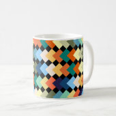 Diamants de couleur claire Mug de café (Devant droit)