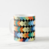 Diamants de couleur claire Mug de café (Devant gauche)