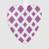 Diamants de lavande sur blanc (devant)