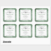 Diamants de logo Étiquettes de produits blancs Par (Feuille)