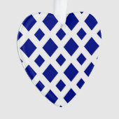 Diamants de marine sur blanc (devant)